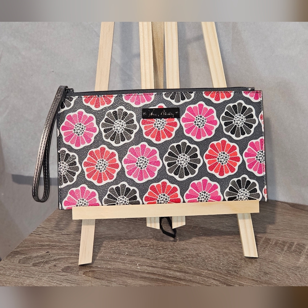 Vera Bradley Slim Zip Wristlet in the "Cheery Blossoms"~ NWOT